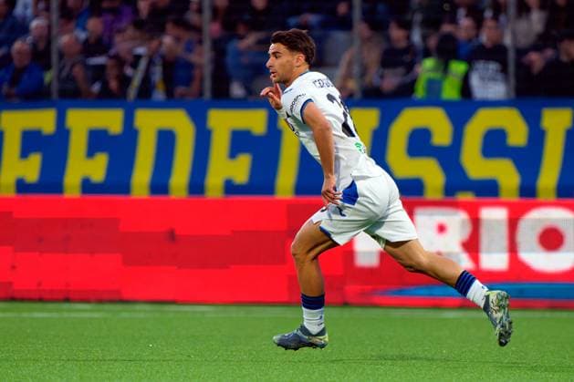 CALCIO - Serie C Italia - Playoff - Audace Cerignola vs Atalanta Under 23 Andrea Ceresoli of Atalanta U23 celebrates after scoring a goal during Playoff - Audace Cerignola vs Atalanta Under 23, Italian football Serie C match in Cerignola (FG), Italy, May 21 2025 Cerignola (FG) Italy  Copyright: xIPAxSport ABACAx