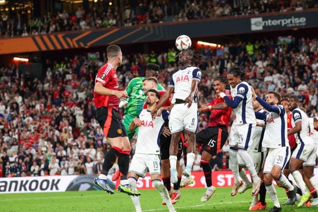 May 21, 2025, Bilbao, Catalogna, Spagna: During the UEFA Europa League Final 2024 25 match on 21 05 2025 in Bilbao, between the English teams Manchester United, ManU vs Tottenham at the San MamoÂ¨s stadium.In Photo: Yves Bissouma of FC Tottenham Hotspur Bilbao Spagna - ZUMAs236 20250521_aap_s236_202 Copyright: xFabioxSassox