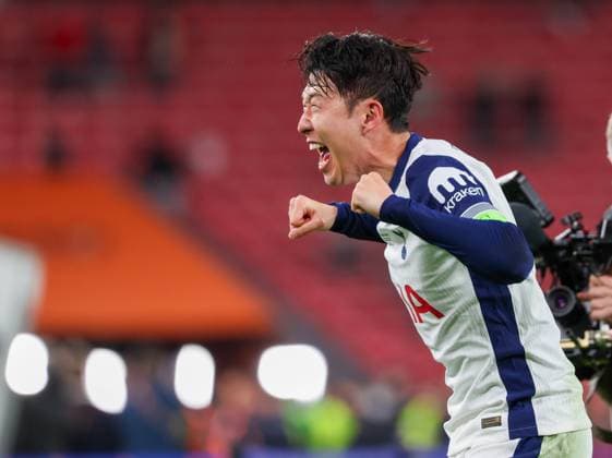 May 22, 2025, Bilbao, Catalogna, Spagna: During the UEFA Europa League Final 2024 25 match on 21 05 2025 in Bilbao, between the English teams Manchester United, ManU vs Tottenham at the San MamoÂ¨s stadium.In Photo: Son Heung Min of FC Tottenham Hotspur Bilbao Spagna - ZUMAs236 20250522_aap_s236_014 Copyright: xFabioxSassox