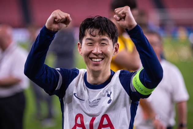 BILBAO 21.05.2025 FINAL LIGA EUROPY UEFA SEZON 2024 25 --- UEFA EUROPA LEAGUE FINAL MATCH SEASON 2024 25 IN BILBAO: TOTTENHAM HOTSPUR - Manchester United, ManU NZ HEUNG MIN SON FOT. ERNEST KOLODZIEJ 400mm.pl NEWSPIX.PL --- newspix.pl 