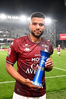 FC Metz v Stade de Reims - Playoffs Ligue 1 McDonald s Ligue 2 BKT 2024 2025, first leg 03 Matthieu UDOL (fcm) during the playoffs match between Metz and Reims at Stade Saint-Symphorien on May 21, 2025 in Metz, France. Metz France  Copyright: xFEPx 776325767