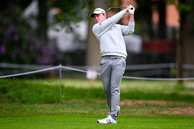 Soudal Open DP World Tour 22 05 2025 SCHILDE, BELGIUM - MAY 22 : Schaper Jayden (RSA) in action during day one of the Soudal Open DP World Tour Golf at Rinkven International Golf Club on May 22, 2025 in Schilde, Belgium, 22 05 2025  Copyright: xTomasxSiskx