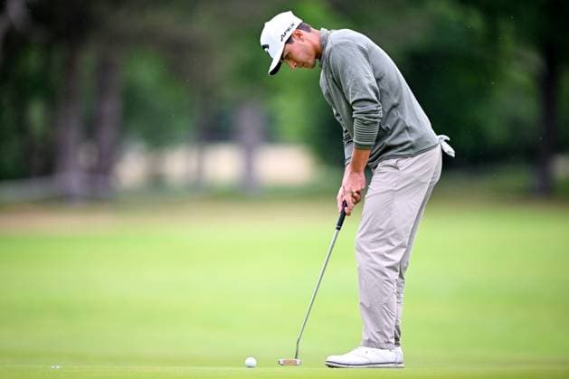 Soudal Open DP World Tour 22 05 2025 SCHILDE, BELGIUM - MAY 22 : Besard Matthis (BEL) in action during day one of the Soudal Open DP World Tour Golf at Rinkven International Golf Club on May 22, 2025 in Schilde, Belgium, 22 05 2025  Copyright: xTomasxSiskx