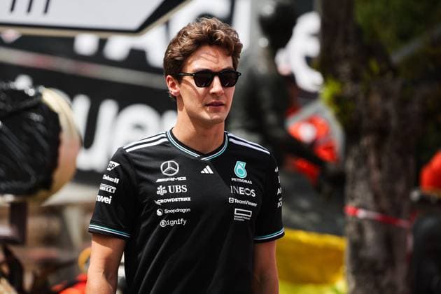 F1 - MONACO GRAND PRIX 2025 RUSSELL George (gbr), Mercedes AMG F1 Team W16, portrait during the Formula 1 Tag Heuer Grand Prix de Monaco, 8th round of the 2025 FIA Formula One World Championship, WM, Weltmeisterschaft from May 23 to 25, 2025 on the Circuit de Monaco, in Monte-Carlo, Monaco - Monte-CarloMonaco  Copyright: xANTONINxVINCENTx