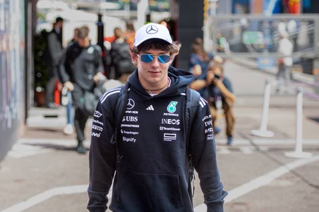 Formel1 GP Monaco Donnerstag, 22.05.2025 Andrea Kimi Antonelli 12, Mercedes-AMG Petronas F1 Team; Formel1 GP Monaco Donnerstag, 22.05.2025 Copyright: xBEAUTIFULxSPORTS Erlhofx