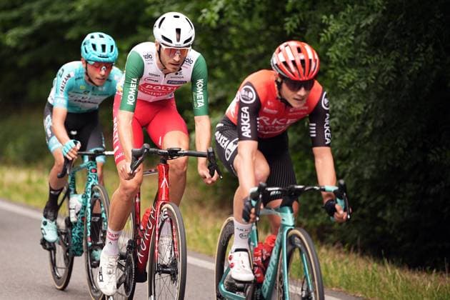 The escape during the stage 12 of the Giro d™Italia from Modena to Viadana (Oglio-Po), Italy - Thursday, May 22, 2025. - cycling.  Copyright: xMarcoxAlpozzi LaPressex