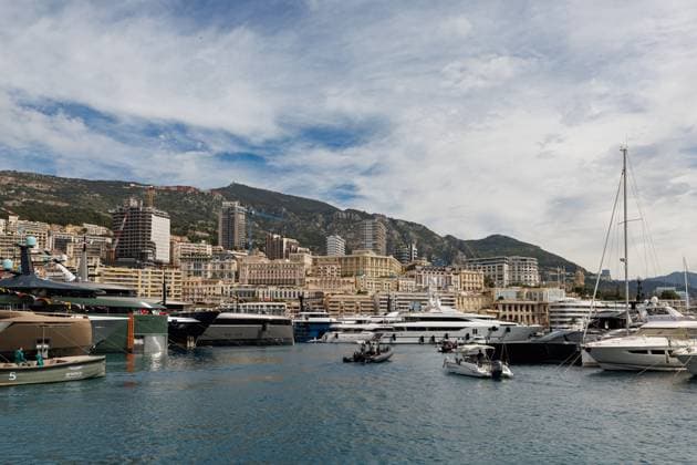 Blick auf den Hafen mit Skyline Monte Carlo, Grosser Preis von Monaco, Motorsport, Formel 1, Saison 2025, 22.05.2025 Grosser Preis von Monaco, Motorsport, Formel 1, Saison 2025, 22.05.2025 Copyright: xEibner-Pressefoto AlexanderxNeisx EP_ANS