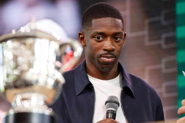 May 22, 2025, Paris, Paris, France: Ousman Dembele (PSG football player) during the draw of the tennis Grand Slam of Roland Garros 2025, at Roland Garros Stadium - on May 22 2025.Paris - France Paris France - ZUMAb253 20250522_zsp_b253_018 Copyright: xLoicxBaratouxx
