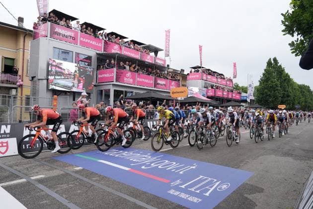 during the stage 12 of the Giro d™Italia from Modena to Viadana (Oglio-Po), Italy - Thursday, May 22, 2025. - cycling.  Copyright: xGianxMattiaxD Alberto LaPressex