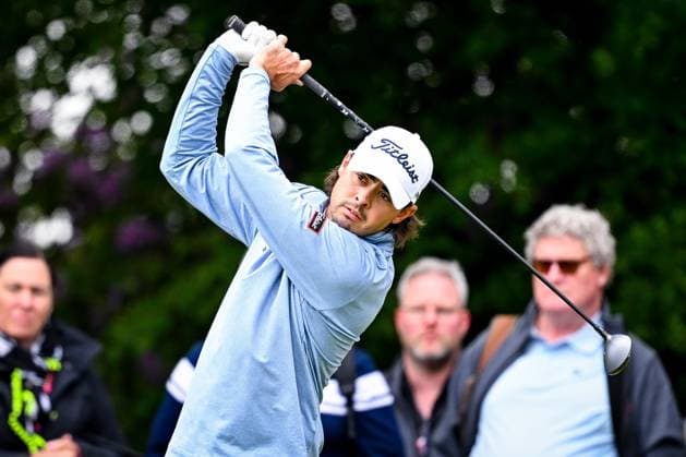 Soudal Open DP World Tour 22 05 2025 SCHILDE, BELGIUM - MAY 22 : Skov Olesen Jacob (DEN) in action during day one of the Soudal Open DP World Tour Golf at Rinkven International Golf Club on May 22, 2025 in Schilde, Belgium, 22 05 2025  Copyright: xTomasxSiskx
