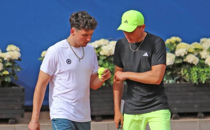 ATP, Tennis Herren 500, Bitpanda Hamburg Open, Viertelfinale im Doppel: Max Hans Rehberg (l.) und Justin Engel (r.).