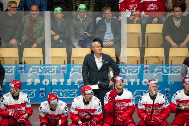 Eishockey, WM, Kanada - Dänemark Denmark IIHF Hockey Worlds: Canada vs. Denmark Head Coach Mikael Gath, Denmark during the quarter-final match between Canada and Denmark at the IIHF Ice hockey, Eishockey World Championships in Herning, Denmark, Thursday May 22, 2025.. , Herning Denmark Mors Copyright: BoxAmrstrupx xRitzauxScanpix BoxAmstrupx spdk20250522-210145-L