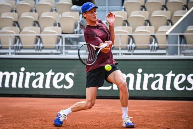 May 22, 2025, Paris, France, France: Jannik SINNER of Italy during a training session of Roland-Garros 2025, French Open 2025, Grand Slam tennis tournament at Roland-Garros Stadium on May 22, 2025 in Paris, France. Paris France - ZUMAm308 20250522_zsp_m308_067 Copyright: xMatthieuxMirvillex