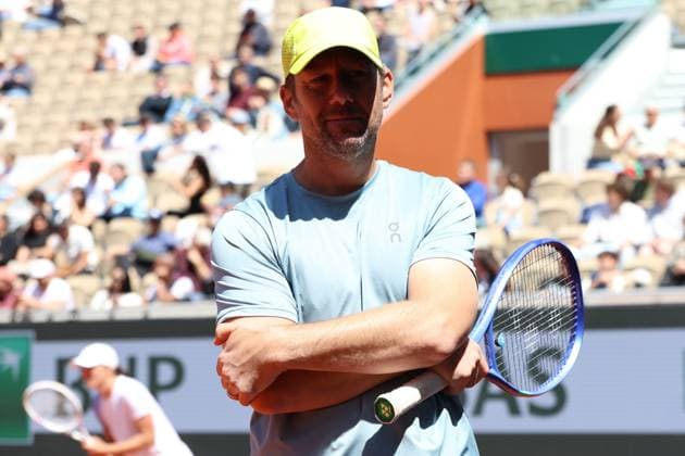 Roland Garros 2025 Wim Fissette during training before Roland Garros 2025 tennis tournament in Paris France on 22 May 2025. Paris France  Copyright: xFotoxOlimpikx originalFilename:jastrzebowski-rolandga250522_npNey.jpg