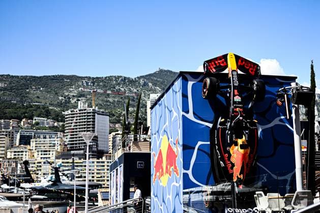 Atmosphere in Paddock Of The Team Oracle Red Bull Racing, Red Bull Honda RB21 ,During Fia Formula One World Championship, WM, Weltmeisterschaft F1 Monaco Grand Prix 2025, 22 May In Monte Carlo , Monaco  Copyright: xLucaxBarsali IPAxSportx xipa-agency.netx xx IPA_58115806 IPA_Agency_IPA58115806