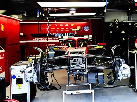 MOTORI - Formula 1 - TAG Heuer Grand Prix de Monaco 2025 - Practice 1 & 2 44 Lewis Hamilton Of The Team Scuderia Ferrari HP, Ferrari SF-25in box ,During Fia Formula One World Championship, WM, Weltmeisterschaft F1 Monaco Grand Prix 2025, 22 May In Monte Carlo , Monaco Monaco  Copyright: xIPAxSport ABACAx
