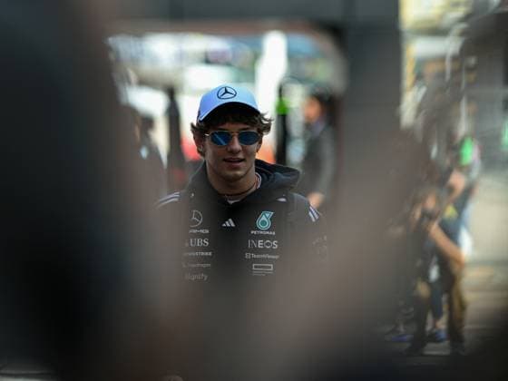 MOTORI - Formula 1 - TAG Heuer Grand Prix de Monaco 2025 - Practice 1 & 2 12 Kimi Antonelli Of The Team Mercedes-Amg Petronas Formula One Team, Mercedes W16,in Paddock During Fia Formula One World Championship, WM, Weltmeisterschaft F1 Monaco Grand Prix 2025, 22 May In Monte Carlo , Monaco Monaco  Copyright: xIPAxSport ABACAx
