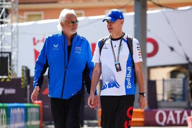 F1 - MONACO GRAND PRIX 2025 BRIATORE Flavio (ita), Alpine F1 Team, PERMAN Alan (gbr) Racing Director of Visa Cash App RB F1 Team, portrait during the Formula 1 Tag Heuer Grand Prix de Monaco, 8th round of the 2025 FIA Formula One World Championship, WM, Weltmeisterschaft from May 23 to 25, 2025 on the Circuit de Monaco, in Monte-Carlo, Monaco - Monte-CarloMonaco  Copyright: xFLORENTxGOODENx