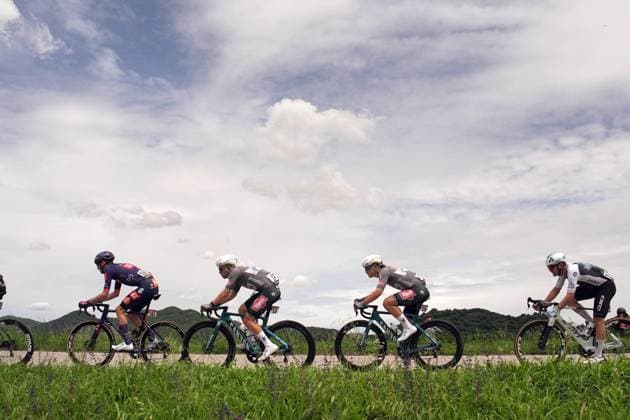 The pack rides during the stage 13 of the Giro d™Italia from Rovigo to Vicenza, Italy - Friday, May 23, 2025. - cycling.  Copyright: xMarcoxAlpozzi LaPressex
