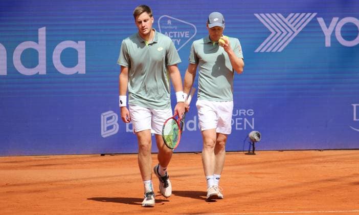 ATP, Tennis Herren 500, Bitpanda Hamburg Open, Halbfinale im Doppel: Henry Patten (links), Harri Heliovaara (rechts).