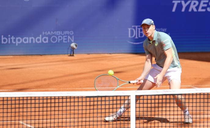 ATP, Tennis Herren 500, Bitpanda Hamburg Open, Halbfinale im Doppel: Harri Heliovaara (Finnland).