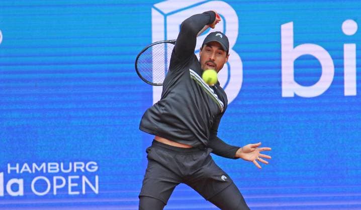ATP, Tennis Herren 500, Bitpanda Hamburg Open, Halbfinale im Doppel: Fernando Romboli (Brasilien).
