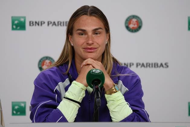 ROLAND GARROS 2025 Thierry Larret MAXPPP - PARIS (75) 23 05 2025 Thierry Larret Maxppp. Tennis. Roland Garros 2025. Internationaux de France de tennis. Stade Roland Garros, Paris (75). Le 23 mai 2025. Conference de presse Aryna SABALENKA PARIS (75) STADE ROLAND GARROS PARIS ILE DE FRANCE FRANCE  Copyright: xMAXPPPxThierryxLarretx TLR202505239015 TLR202505239015
