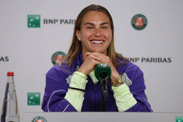 ROLAND GARROS 2025 Thierry Larret MAXPPP - PARIS (75) 23 05 2025 Thierry Larret Maxppp. Tennis. Roland Garros 2025. Internationaux de France de tennis. Stade Roland Garros, Paris (75). Le 23 mai 2025. Conference de presse Aryna SABALENKA PARIS (75) STADE ROLAND GARROS PARIS ILE DE FRANCE FRANCE  Copyright: xMAXPPPxThierryxLarretx TLR202505239016 TLR202505239016