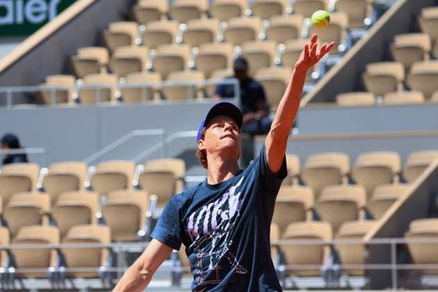 ROLAND GARROS 2025 Thierry Larret MAXPPP - PARIS (75) 23 05 2025 Thierry Larret Maxppp. Tennis. Roland Garros 2025. Internationaux de France de tennis. Stade Roland Garros, Paris (75). Le 23 mai 2025. Entrainement Jannik SINNER vs Casper RUUD PARIS (75) STADE ROLAND GARROS PARIS ILE DE FRANCE FRANCE  Copyright: xMAXPPPxThierryxLarretx TLR202505239021 TLR202505239021