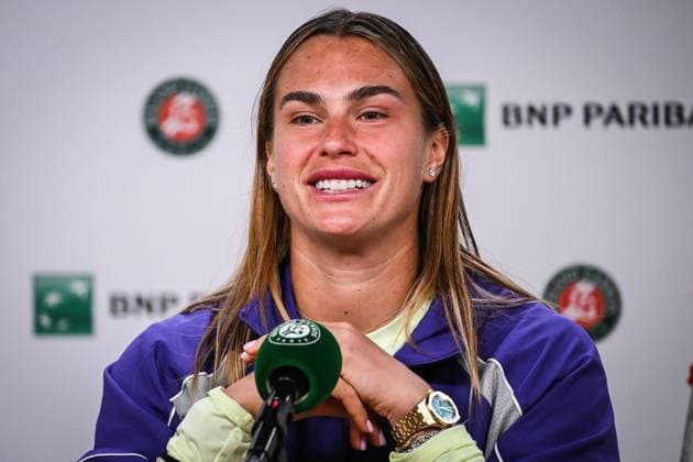 May 23, 2025, Paris, France, France: Aryna SABALENKA of Belarus during the Roland-Garros 2025, French Open 2025, Grand Slam tennis tournament at Roland-Garros Stadium on May 23, 2025 in Paris, France. Paris France - ZUMAm308 20250523_zsp_m308_007 Copyright: xMatthieuxMirvillex