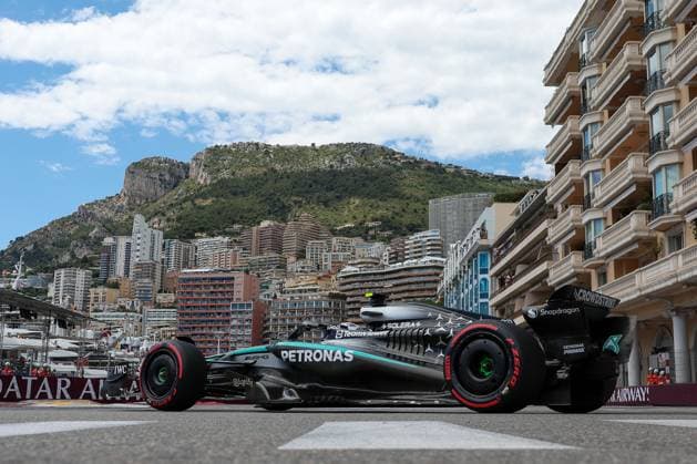 Kimi Antonelli (Mercedes-AMG Petronas) in der Chicane, 1. Freies Training, Grosser Preis von Monaco, Motorsport, Herren, Formel 1, 23.05.2025 Monte Carlo Monaco MCO