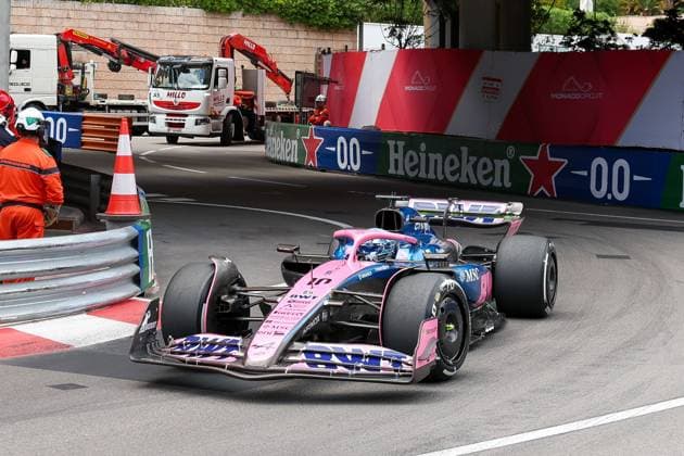 Pierre Gasly (BWT Alpine), Portier, 1. Freies Training, Grosser Preis von Monaco, Motorsport, Herren, Formel 1, 23.05.2025 Monte Carlo Monaco MCO