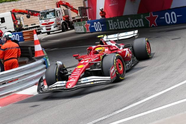Lewis Hamilton (Scuderia Ferrari HP), Portier, 1. Freies Training, Grosser Preis von Monaco, Motorsport, Herren, Formel 1, 23.05.2025 Monte Carlo Monaco MCO