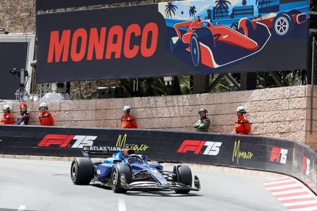Alexander Albon (Atlassian Williams Racing), Portier, 1. Freies Training, Grosser Preis von Monaco, Motorsport, Herren, Formel 1, 23.05.2025 Monte Carlo Monaco MCO