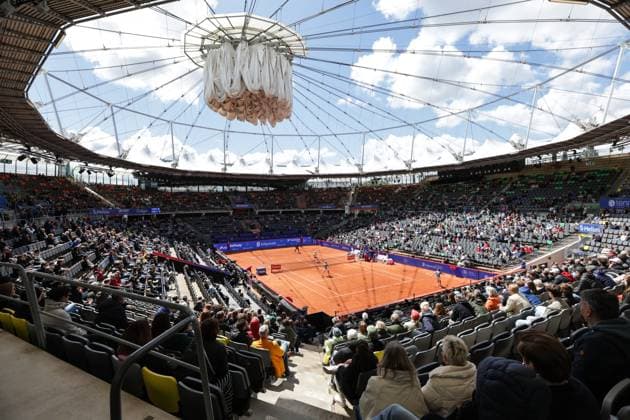 GER, Hamburg, xFSx , ATP, Tennis Herren 500 , Herren Tennistunier Bitpanda Hamburg Open 2025, Halbfinale ,Herren Doppel , 23.05.2025 Centre Court Hamburg Open , Themenfoto, Themenbild, Symbolfoto, Symbolbild, Stockfoto Copyright: HMBxMedia FernandoxSoares