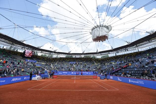 GER, Hamburg, xFSx , ATP, Tennis Herren 500 , Herren Tennistunier Bitpanda Hamburg Open 2025, Halbfinale ,Herren Doppel , 23.05.2025 Centre Court Hamburg Open , Themenfoto, Themenbild, Symbolfoto, Symbolbild, Stockfoto Copyright: HMBxMedia FernandoxSoares