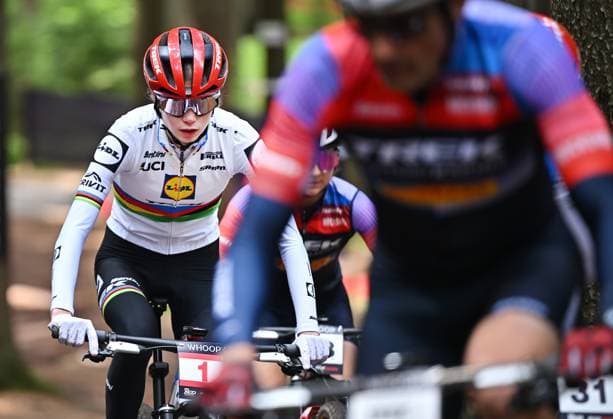 Isabella Lundgren of Sweden during the training for Mountain bike cross country World Cup event, Nove Mesto na Morave, Czech Republic, May 23, 2025. (CTKxPhoto LubosxPavlicek) CTKPhotoP2025052304029  CTKPhotoP2025052304029