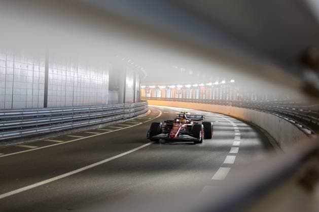 Lewis Hamilton (Scuderia Ferrari HP) im Tunnel, 1. Freies Training, Grosser Preis von Monaco, Motorsport, Herren, Formel 1, 23.05.2025 Monte Carlo Monaco MCO