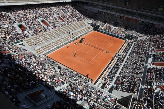 ROLAND GARROS PHOTOPQR LE PARISIEN Le Parisien Arnaud Journois ; PARIS ; 23 05 2025 ; Paris le 23 mai 2025. Tennis, Roland Garros. court philippe chatrier Photo Le Parisien Arnaud Journois PARIS France  Copyright: xPHOTOPQR LExPARISIEN MAXPPPxLexParisienx xArnaudxJournoisx 20250523LPA9687 20250523LPA9687