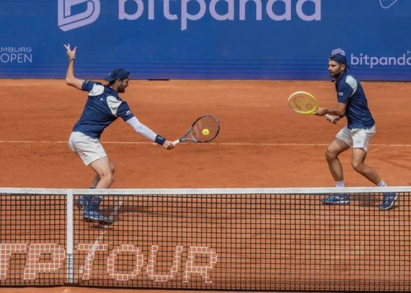 Bitpanda Hamburg Open am Hamburger Rothenbaum 2025 23.05.2025, Tennis am Rothenbaum Hamburg Andres Molteni ARG Fernando Romboli BRA Â