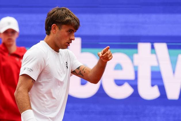 GER, Hamburg, xFSx , ATP, Tennis Herren 500 , Herren Tennistunier Bitpanda Hamburg Open 2025, Halbfinale ,Herren Doppel , 23.05.2025 Flavio Cobolli (ITA) Siegerfaust, jubel Copyright: HMBxMedia FernandoxSoares