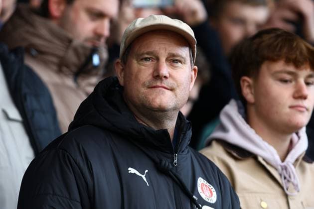 Oke Göttlich (Präsident, FC St.Pauli) Fußball I Junioren I DFB-Pokal I Saison 2024-2025 I Finale I SV Werder Bremen U19 - Karlsruher SC U19 I 23.05.2025 I Karl-Liebknecht-Stadion