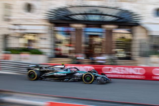 Formel1 GP Monaco Freitag, 23.05.2025 Andrea Kimi Antonelli 12, Mercedes-AMG Petronas F1 Team; Formel1 GP Monaco Freitag, 23.05.2025 Copyright: xBEAUTIFULxSPORTS Erlhofx