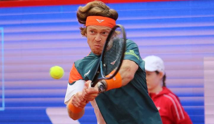 Bitpanda Hamburg Open, ATP, Tennis Herren Turnier 500, Halbfinale: Andrey Rublev, Andrei Rubljow, (Russland).