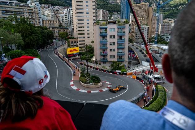 MONTE CARLO, MONACO: Oscar Piastri, racing for the McLaren F1 team during the 2025 Formula 1 Monaco Grand Prix at the Circuit de Monaco in Monte Carlo, Monaco