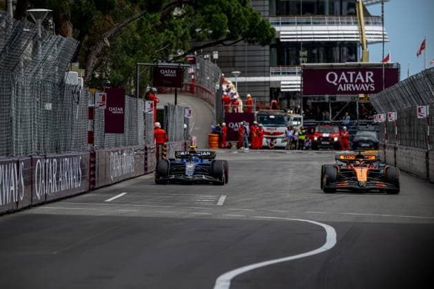 MONTE CARLO, MONACO: Oscar Piastri, racing for the McLaren F1 team during the 2025 Formula 1 Monaco Grand Prix at the Circuit de Monaco in Monte Carlo, Monaco