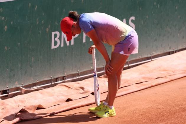 Roland Garros 2025 Iga Swiatek during training before Roland Garros 2025 tennis tournament in Paris France on 23 May 2025. Paris France  Copyright: xFotoxOlimpikx originalFilename:jastrzebowski-rolandga250523_npvJ6.jpg