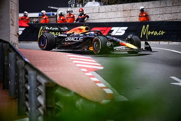 1 Max Verstappen Of The Team Oracle Red Bull Racing, Red Bull Honda RB21 ,They Face Practice Session ,During Fia Formula One World Championship, WM, Weltmeisterschaft F1 Monaco Grand Prix 2025, 23 May In Monte Carlo , Monaco  Copyright: xLucaxBarsali IPAxSportx xipa-agency.netx xx IPA_58164877 IPA_Agency_IPA58164877