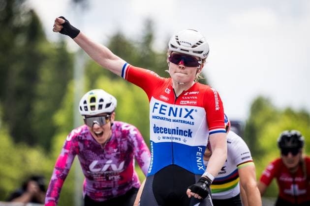 Puck Pieterse of Netherlands competes during women elite race short truck during Mountain bike cross country World Cup event, Nove Mesto na Morave, Czech Republic, May 24, 2025. (CTKxPhoto JaroslavxSvoboda) CTKPhotoP2025052402427  CTKPhotoP2025052402427