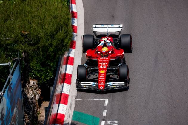 Formula 1 TAG Heuer Grand Prix de Monaco 2025 Alexis Perrin OVERTAKE MAXPPP - 24 05 2025 44 HAMILTON Lewis (gbr), Scuderia Ferrari, action during the Formula 1 TAG Heuer Grand Prix de Monaco 2025, the 8th round of the 2025 FIA Formula 1 World Championship, WM, Weltmeisterschaft on the Circuit de Monaco from May 22 to 25, 2025, in Monte Carlo, Monaco  Copyright: xOVERTAKE MAXPPPxAlexisxPerrinx OVT202505242251 OVT202505242251